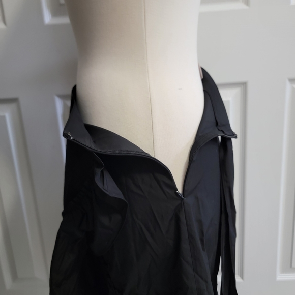 Loft Ruffle Wrap Skirt, Black, Women's Size 4 - Picture 4 of 12